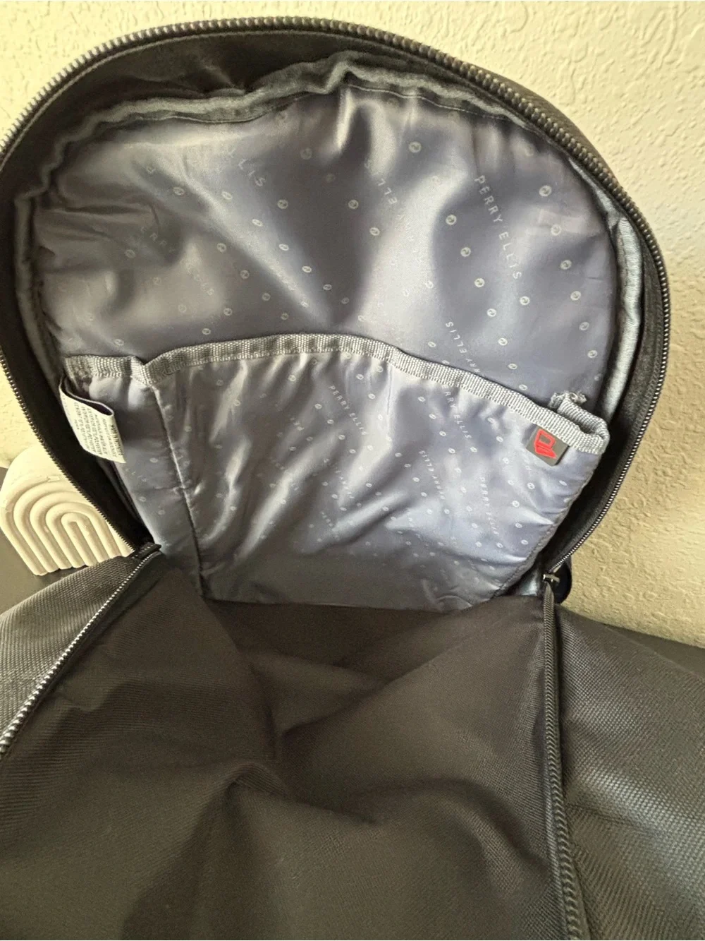 Perry Ellis Black Backpack for Men - Durable Everyday Carry